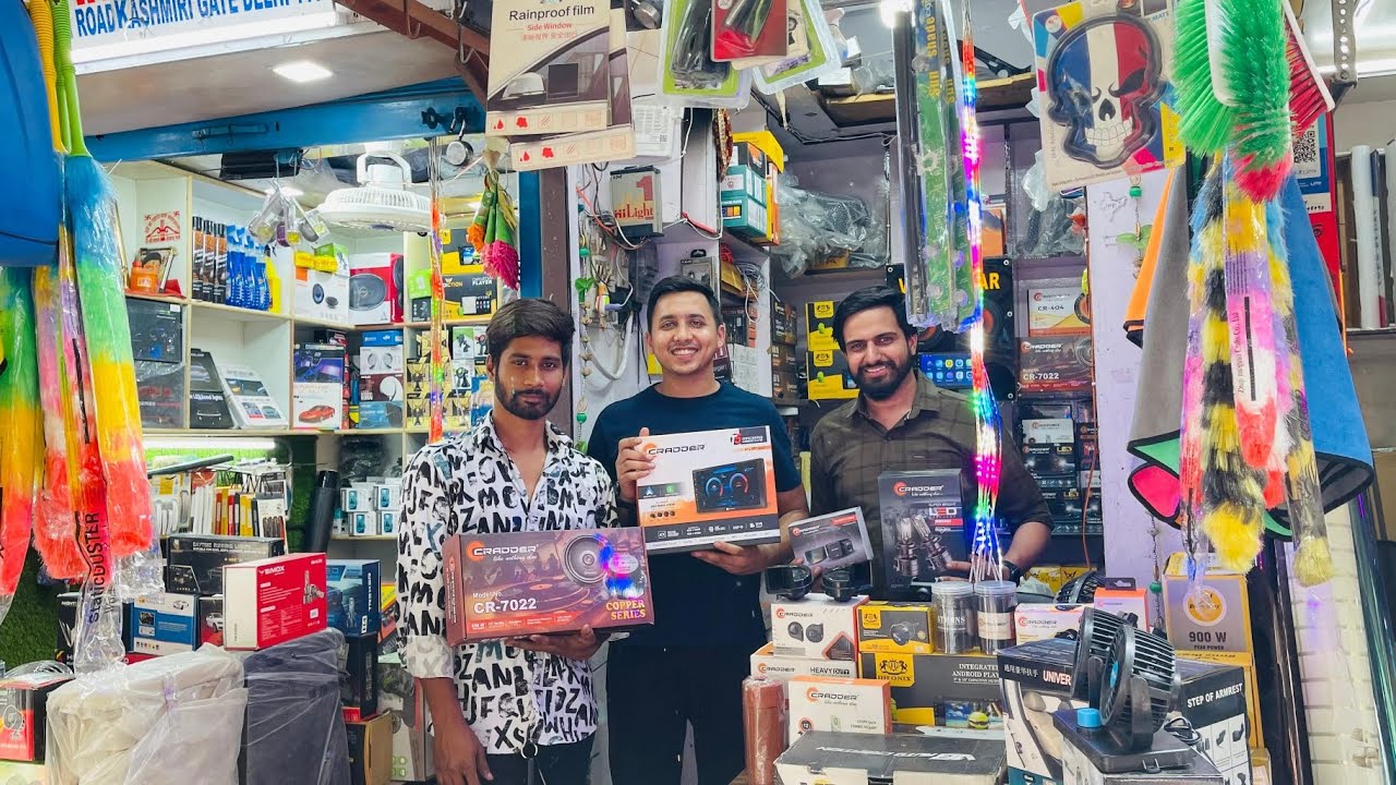 CAR ACCESSORIES की सबसे बड़ी WHOLESALE MARKET | SPEAKER, BASE TUBE, ANDROID SYSTEM @ WHOLESALE PRICE