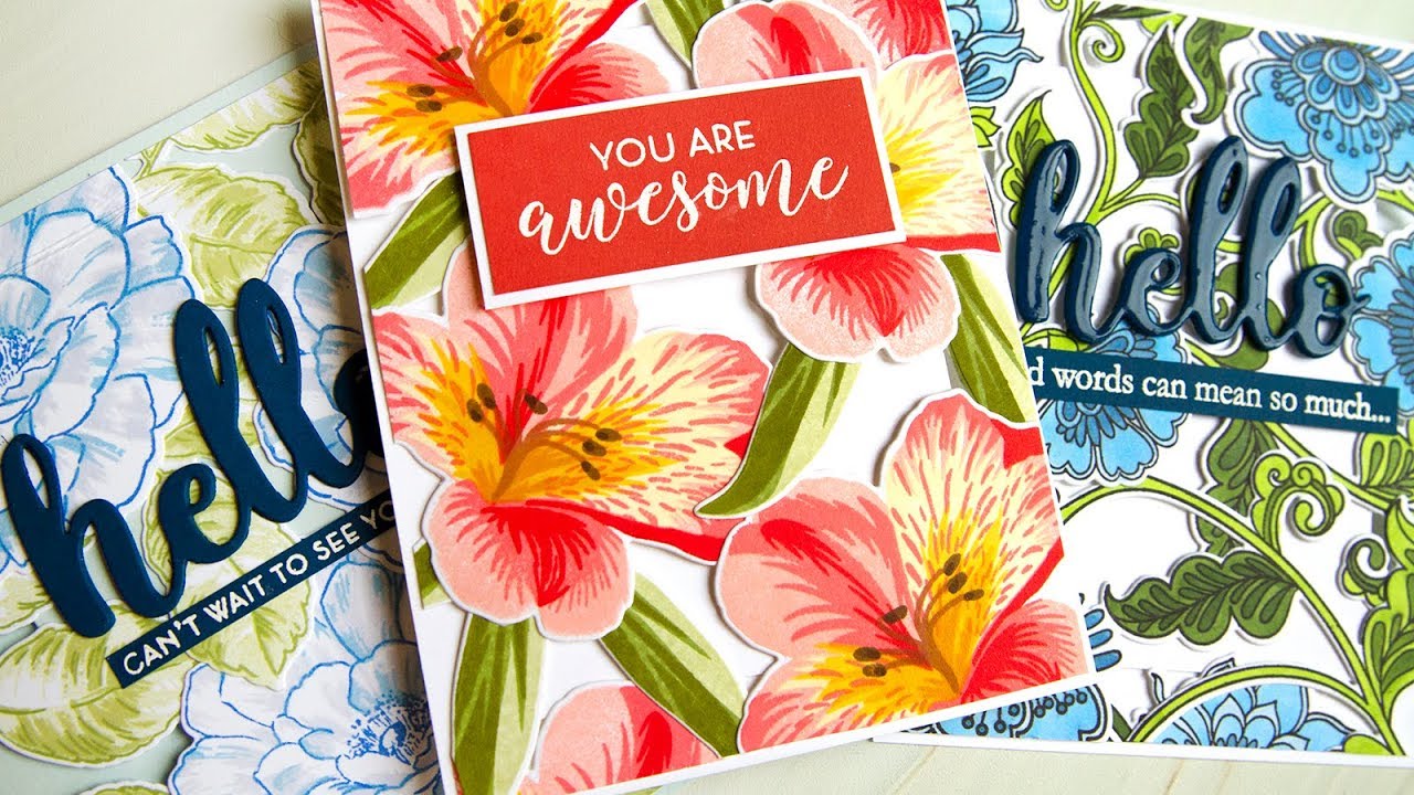 Stamped See Through Cards