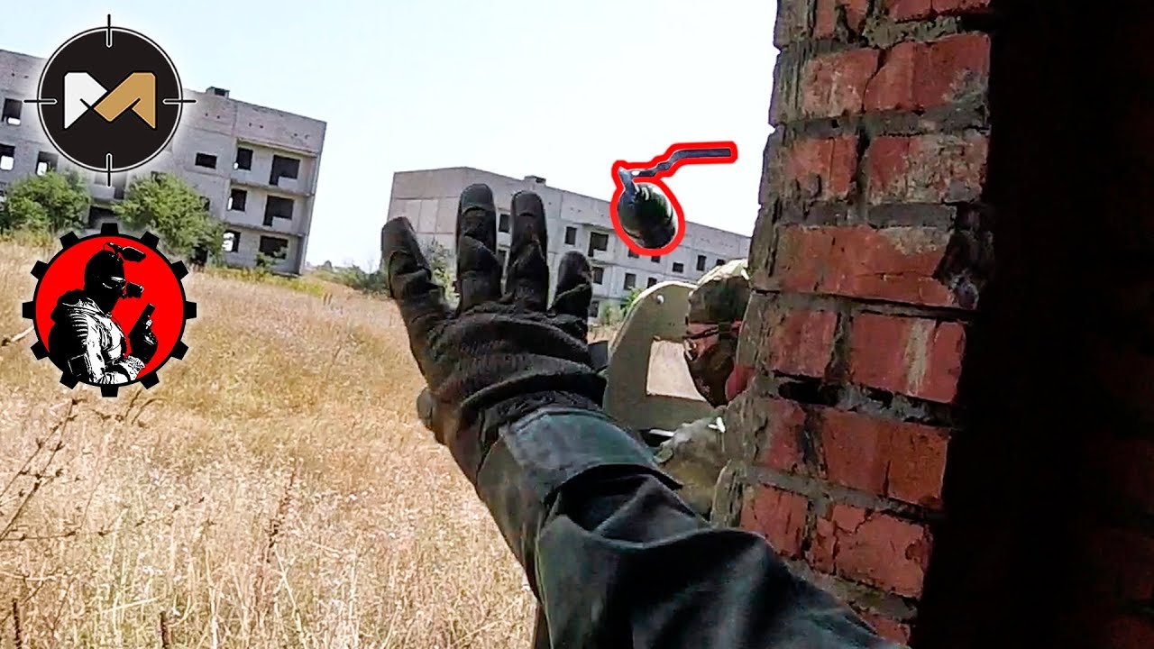 УДАЧНО ЗАКИНУЛ ГРАНАТУ. СТРАЙКБОЛ // AIRSOFT GAMEPLAY