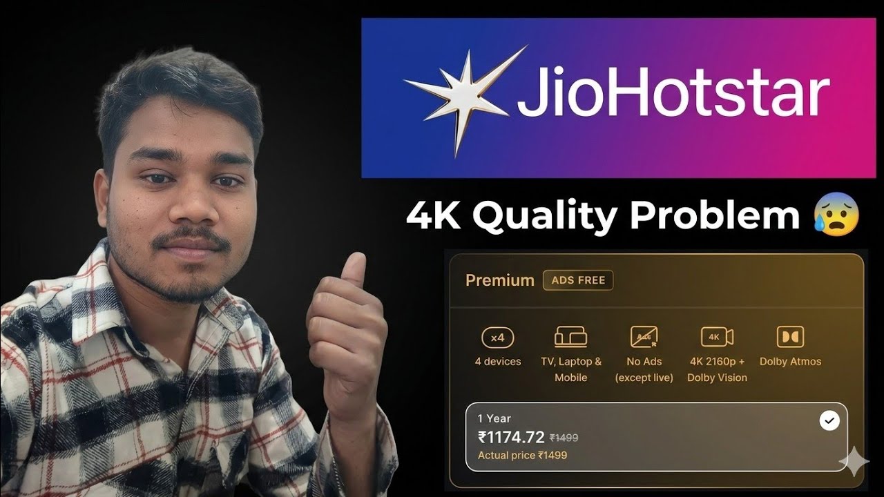 Jio Hotstar 4k Quality Problem 🥵 Jio Hotstar 4k Problem @AjeetTechMe 