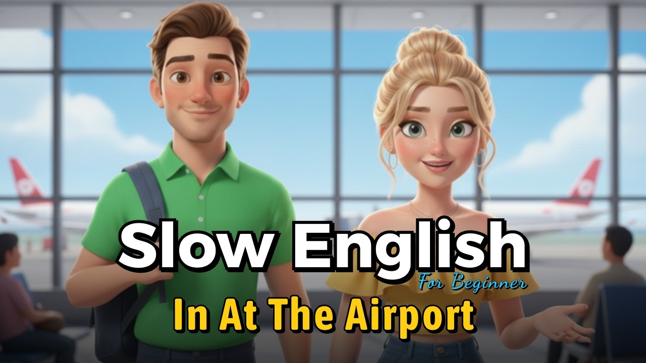 ✈️ At the Airport  | Easy English Listening & Speaking Practice