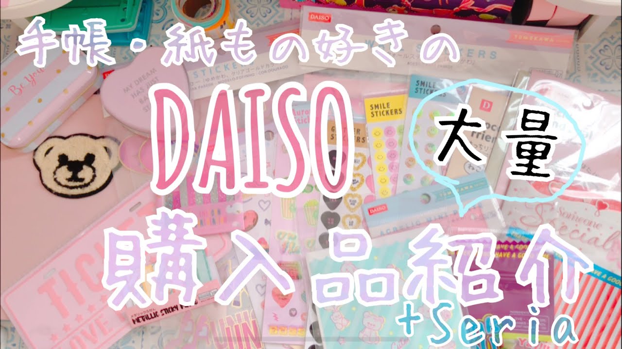 【大量】手帳・紙もの好きのダイソー購入品紹介【文房具】