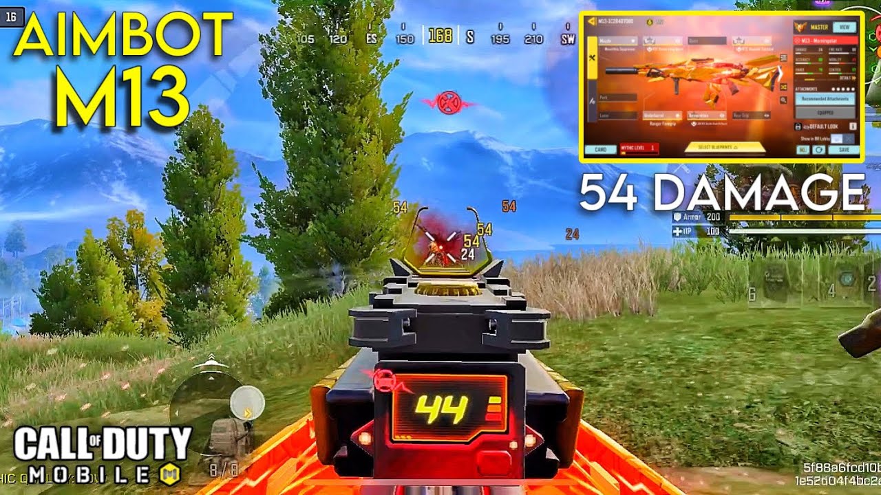 This M13 Morningstar GUNSMITH Have Insane AIMBOT + 54 DAMAGE | M13 GUNSMITH BR | CODM BR GAMEPLAY