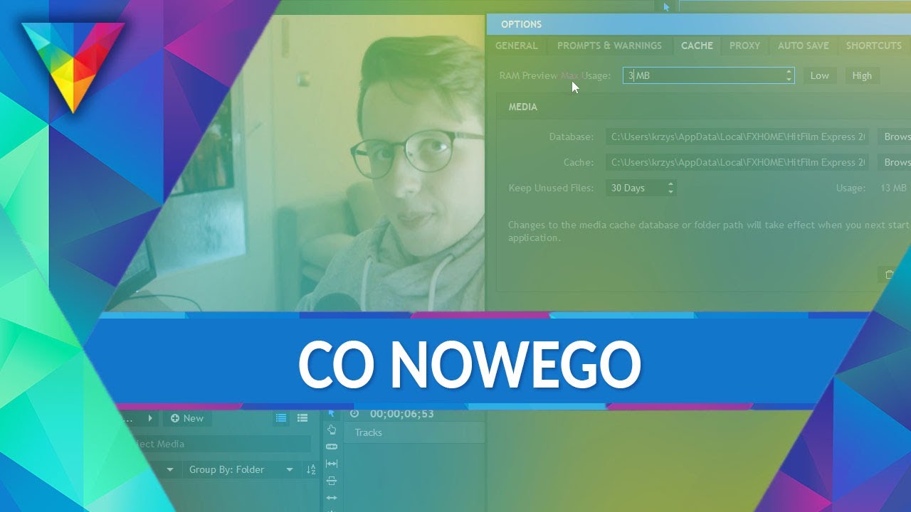 #44 HitFilm Express - Co nowego w wersji 2017? | Poradnik ▪ Tutorial