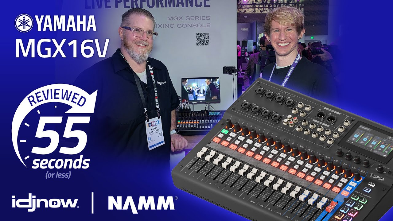 Yamaha MGX16V in 55 seconds - NAMM 2026 w/ I DJ NOW