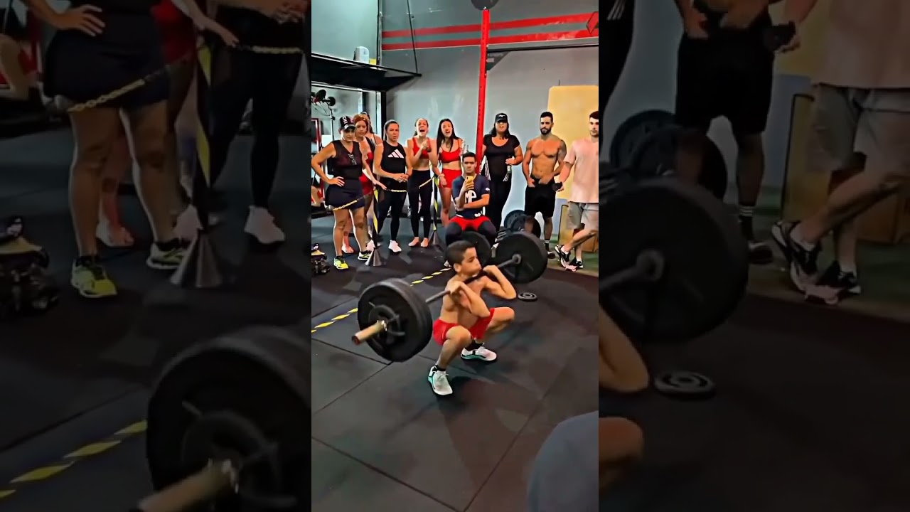 Small Kid Completed Heavy weight lifting #weightlifting #gym #youngthug #motivation #shorts #viral