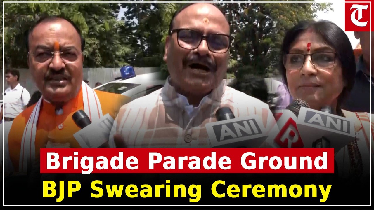 Kolkata: BJP govt swearing-in at Brigade Parade Ground with top leaders present