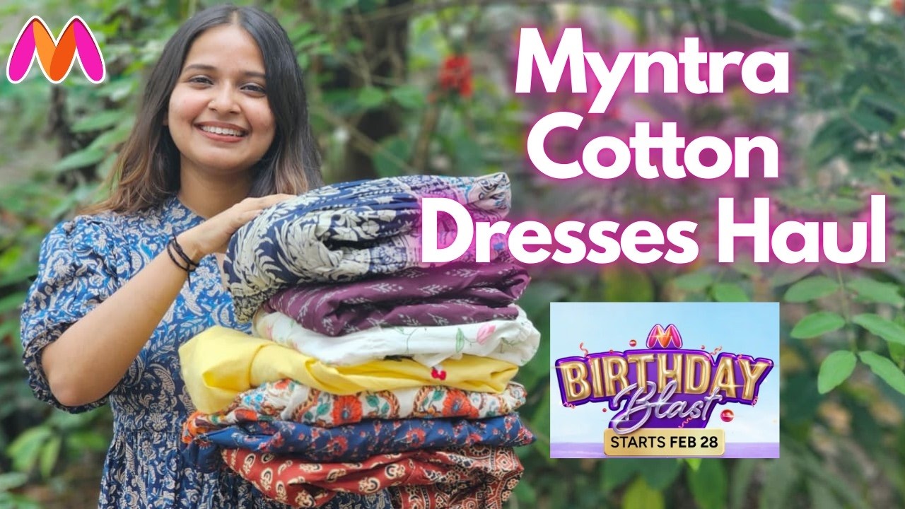 Summer Cotton Dresses Haul | Myntra Comfy Maxi/Midi Dress Haul
