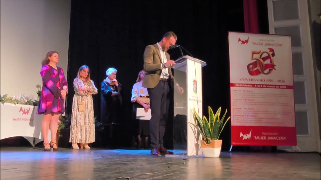 Interviene Luis Miguel Núñez Alcalde en el 50º aniversario de Asoc Amas de Casa de Jaraíz de la Vera