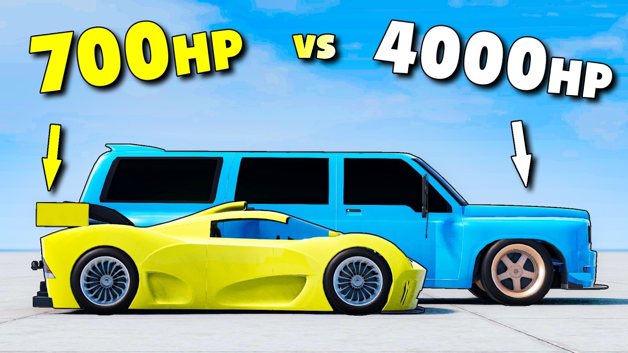We Built Cars With IDENTICAL Power-To-Weight Ratios... (Automation | BeamNG Multiplayer)