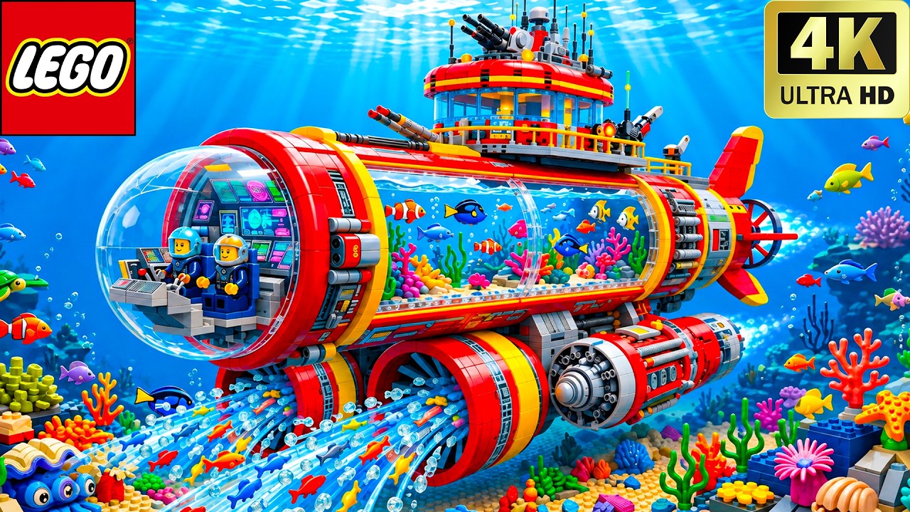Building an ULTIMATE LEGO Technic Deep-Sea Fishing Submarine! | Lego Funny Experiment
