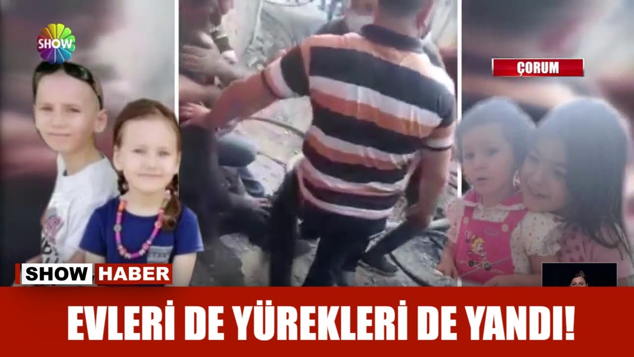 Evleri de yürekleri de yandı!