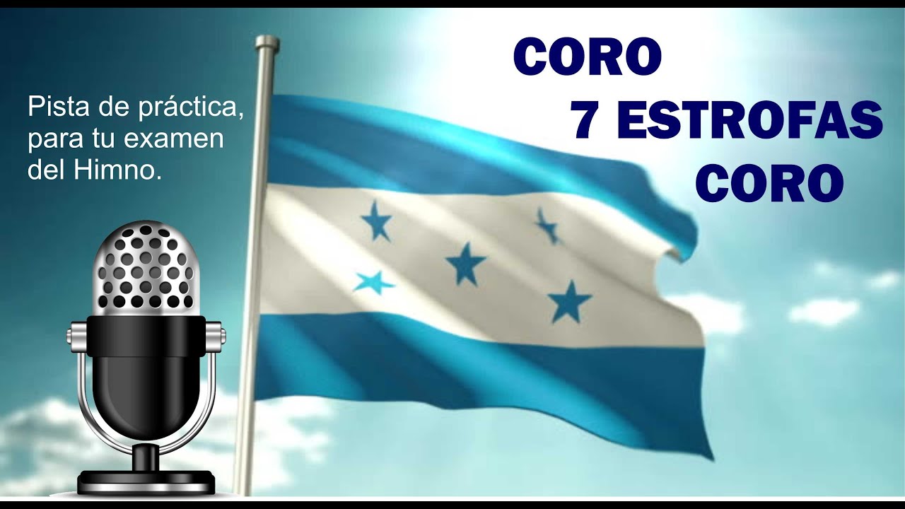 Himno Nacional de Honduras Azul Turquesa