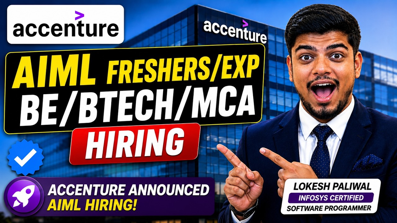 🔥Accenture: найм выпускников 2026/2025 | BE/BTECH/MCA/MSC | Найм Accenture в сфере ИИ и МО | Найм...