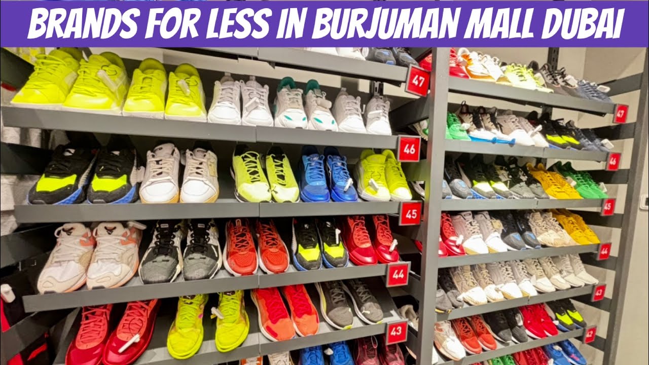 Brands For Less Store in Burjuman Mall Dubai , Nike Adidas Shoes Sneakers Sportswear Branded Jeans