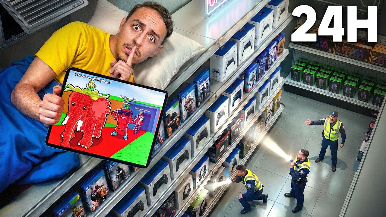 Je Joue Toute La nuit En SECRET Dans Un Magasin De Jeux Vidéos