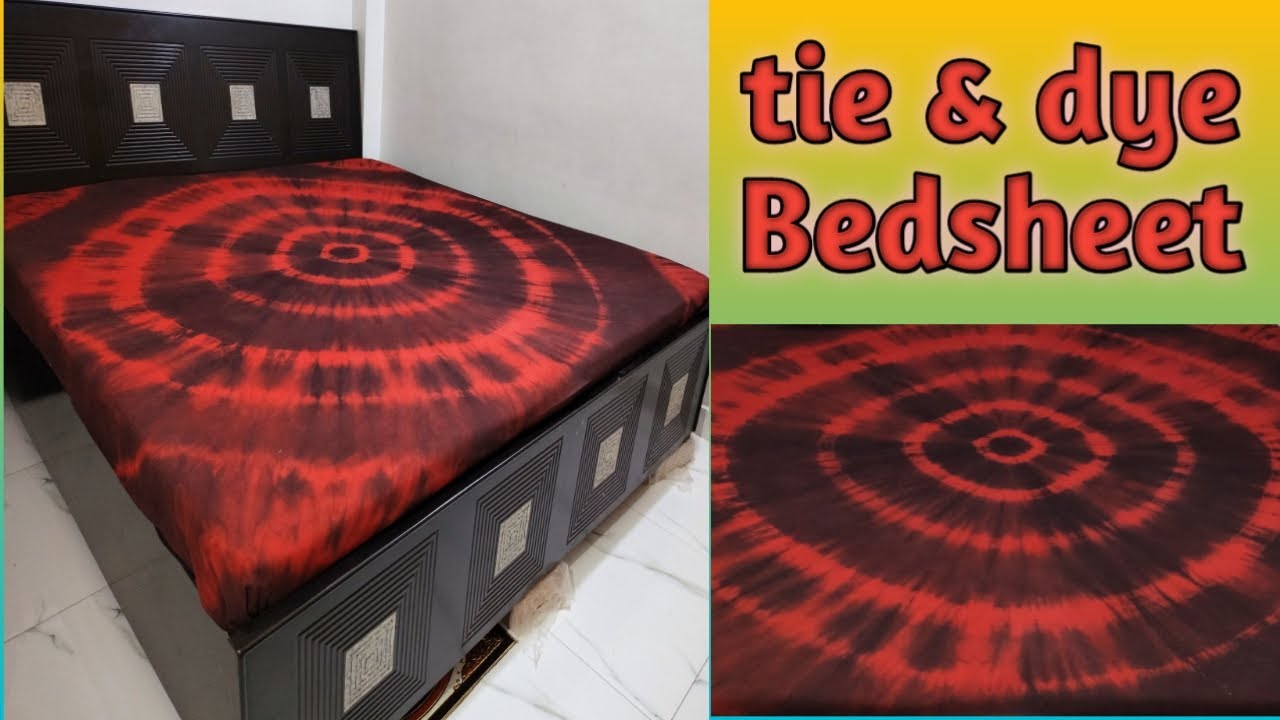 HOW TO TIE DYE BED SHEETS| TIE DYE STEPS|TIE DYE BEDDING| tie dye designs |FASHION COMA|