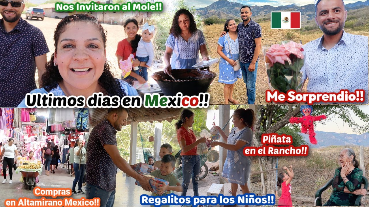 ‼️Nos Invitaron al Mole😋+Regalos para TODOS🎁+Fuimos de Compras a Altamirano🇲🇽Mi Esposo me SORPRENDE😍