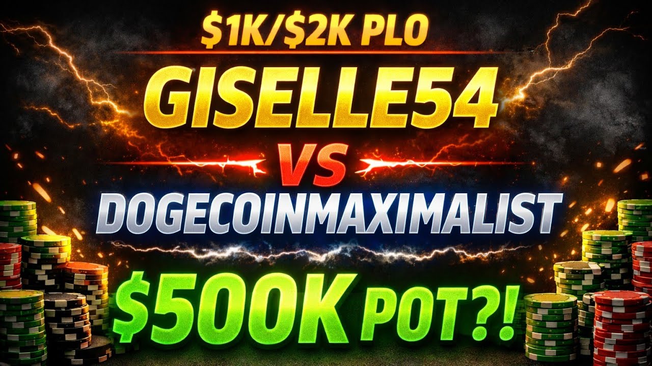 Giselle54 vs DogeCoinMaximalist | $1,000/$2,000 PLO | Super High Stakes Poker (Feb 9th)