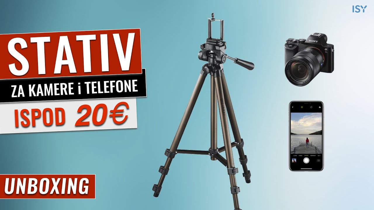 STATIV ZA KAMERE I TELEFONE ISPOD 20 € | ISY IPT-1250 | Unboxing i prvi utisci