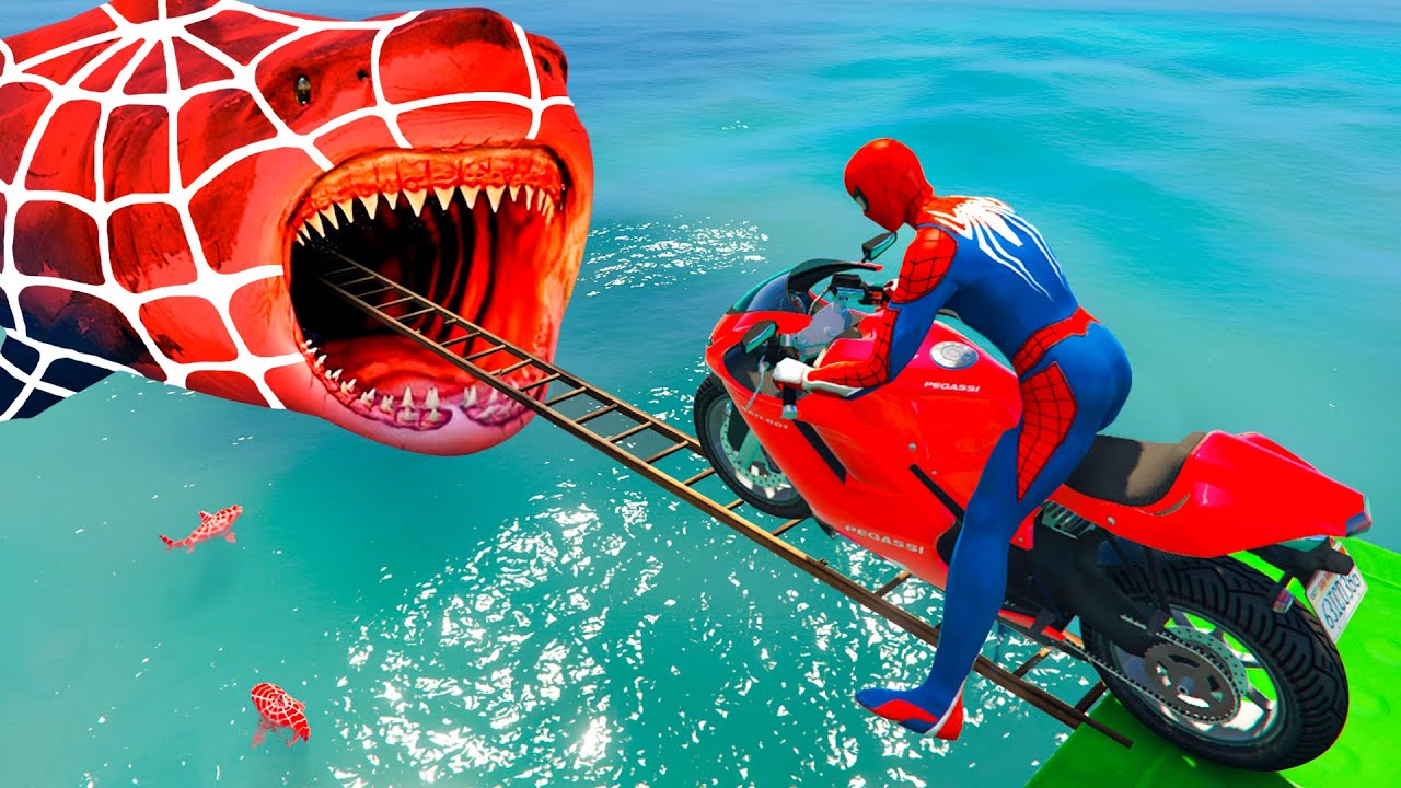 SPIDER-MAN against TUNG TUNG TUNG SAHUR on Motorcycle in RAINBOW SPIDERS BRIDGE | GTA MULTIVERSE