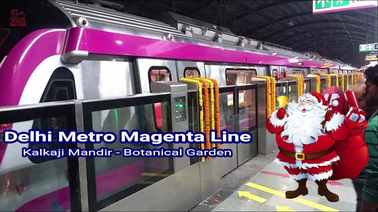 Inaugural day of Delhi Metro Magenta line || Kalkaji Mandir - Botanical Garden || India on Rails