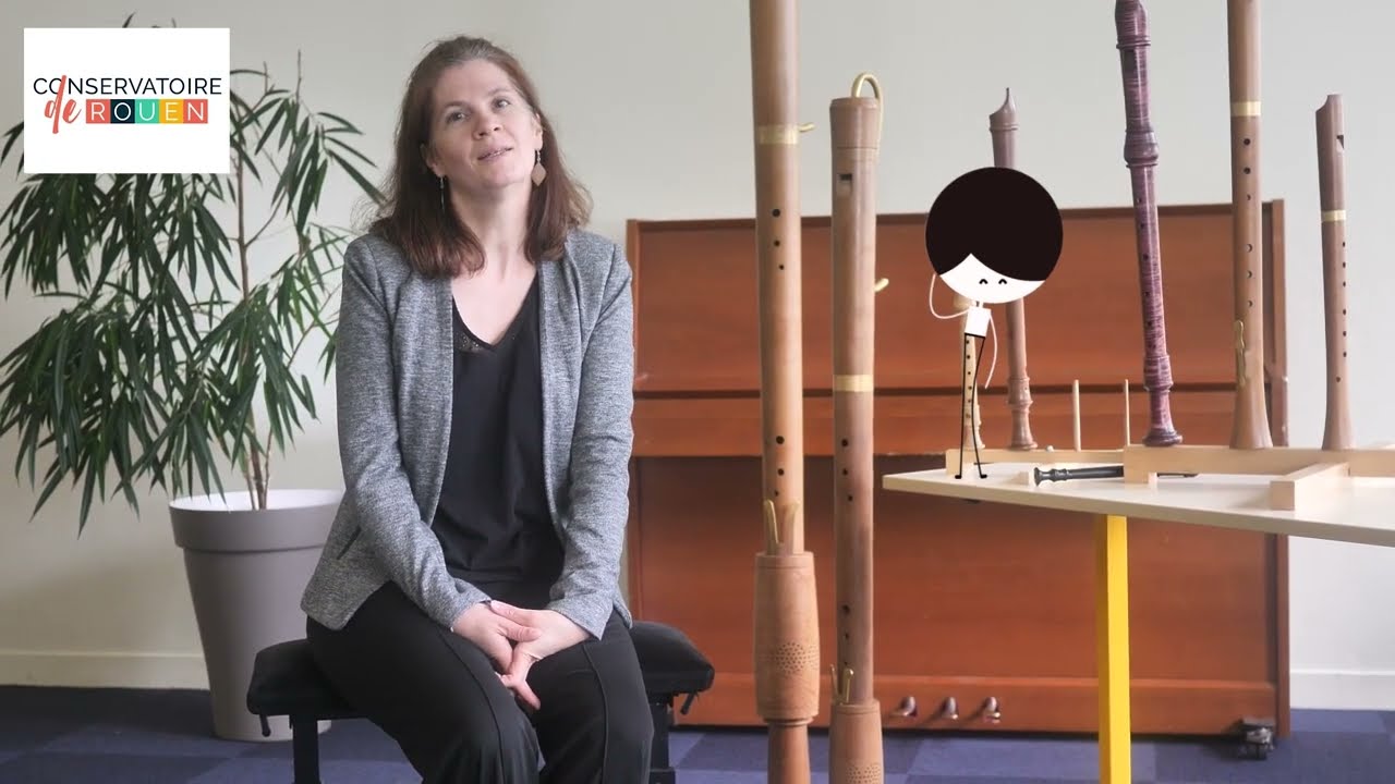Présentation d'instruments du Conservatoire de Rouen : La flûte à bec