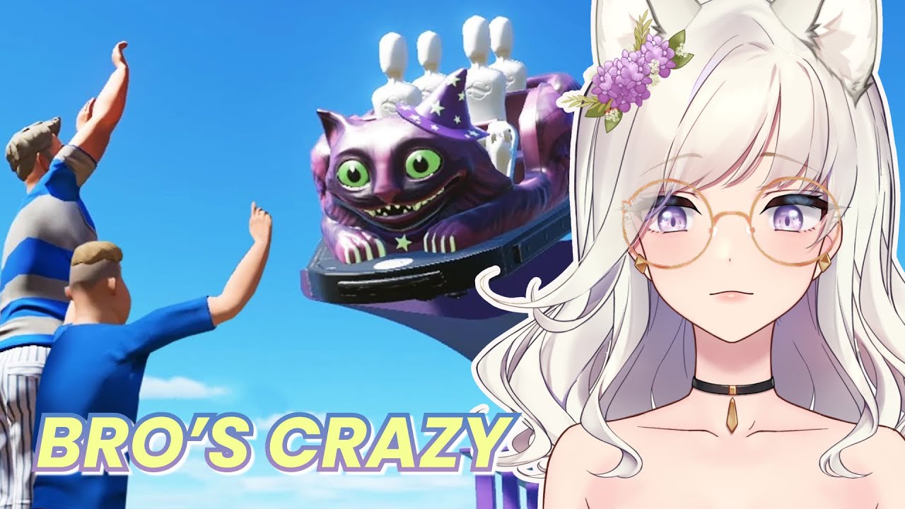 This gave me a fear of amusement parks... | Raelia Reacts to Game it Out Planet Coaster