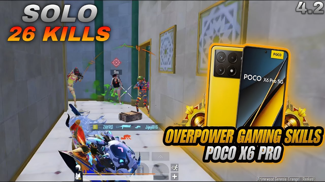 POCO X6 PRO ⚡BGMI / PUBG 4.2 NEW UPDATE POCO X6 PRO 90FPSGAMEPLAY 