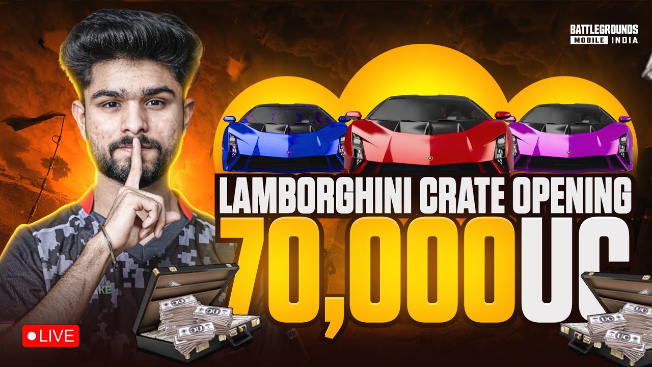 70K UC LAMBORGHINI CRATE OPENING | KALSE RANK PUSH SURU💪