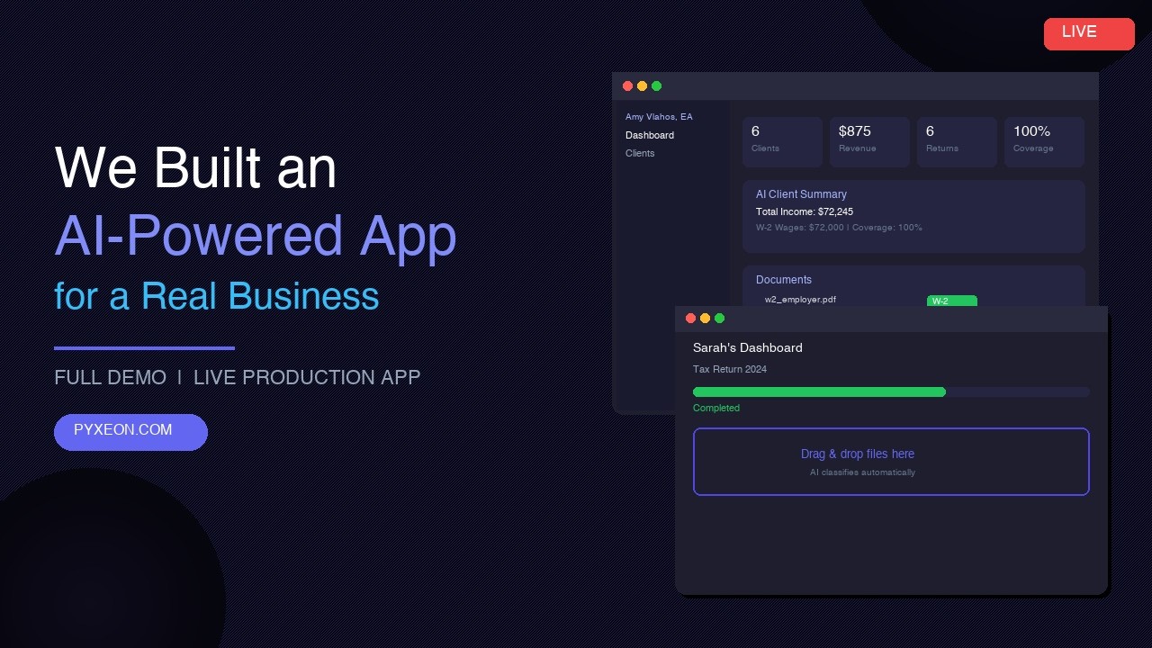 We Built an AI-Powered Tax Portal for an Accounting Firm &mdash; Full Demo