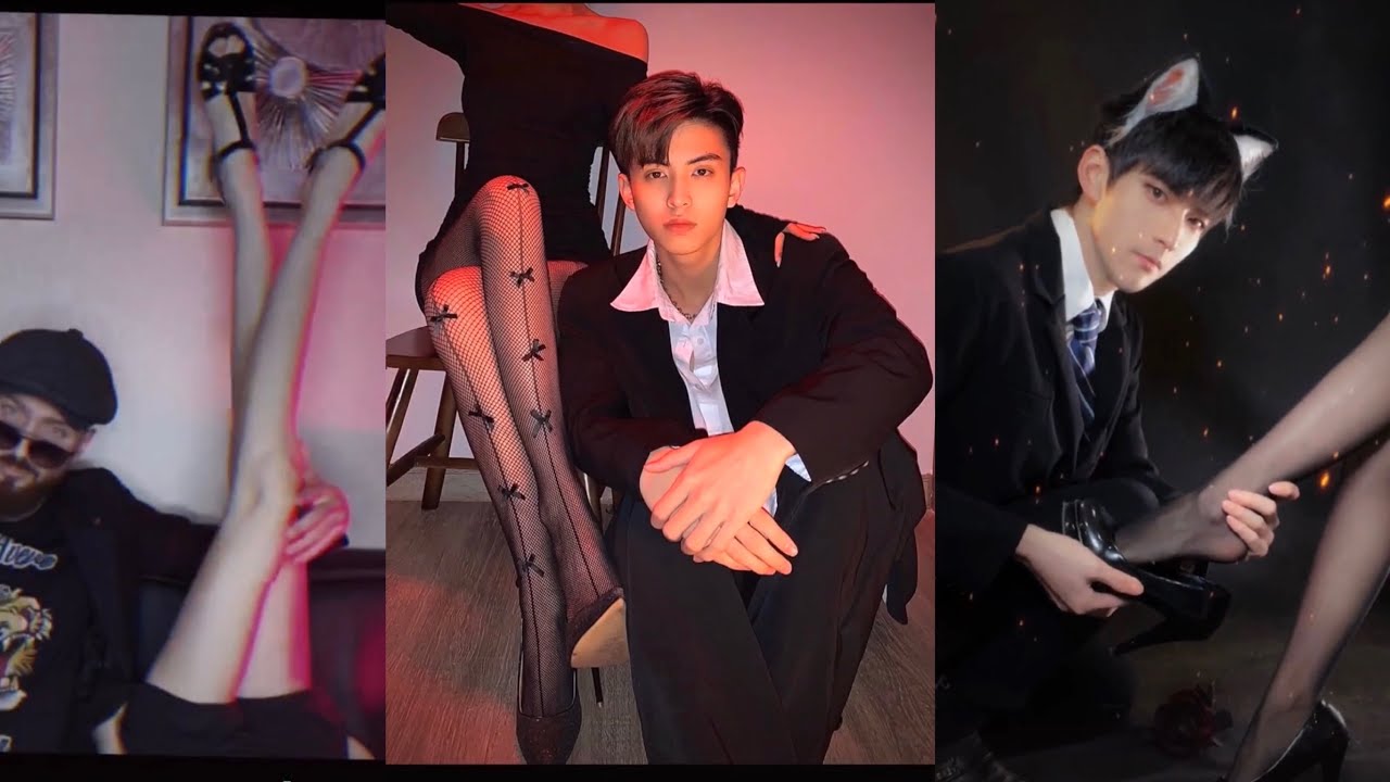 抖音TikTok 情侣腿拍照挑战合集#Asian Trend Couple legs Compilation
