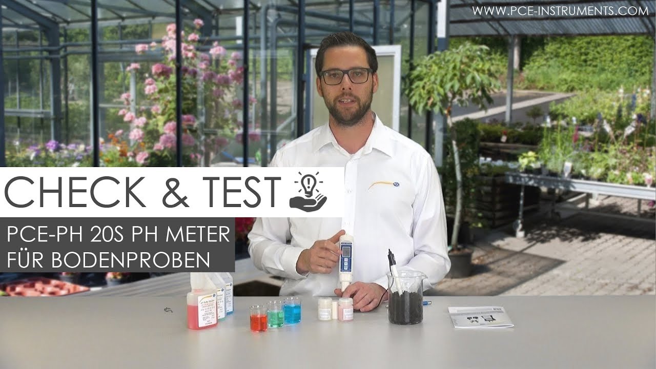 pH-Meter PCE-PH20S misst schnell und genau den pH-Wert von Bodenproben | PCE Instruments