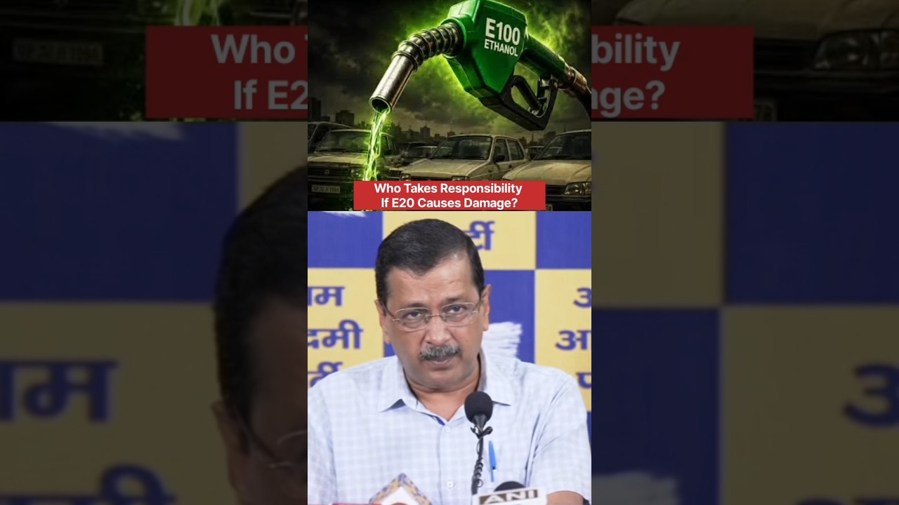 🚨Kejriwal Questions Ethanol Fuel Claims🚨#kejriwal