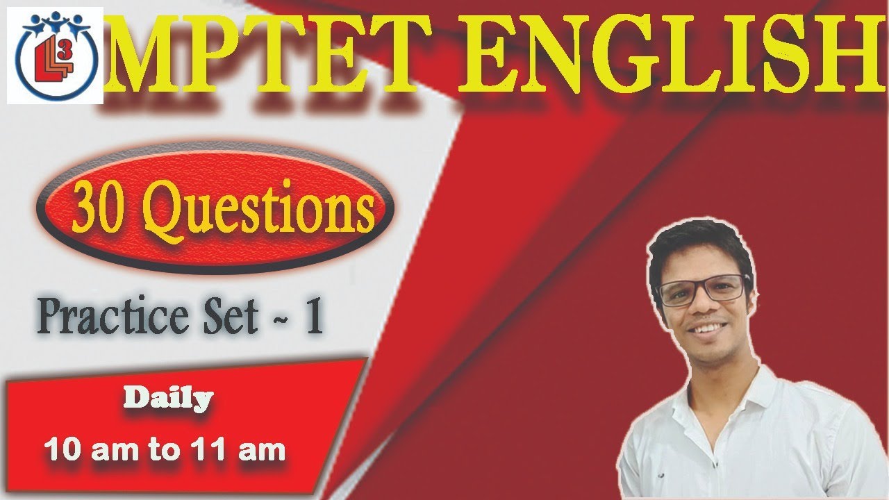 Mptet English Grammar Practice Set 1 || English For Mptet