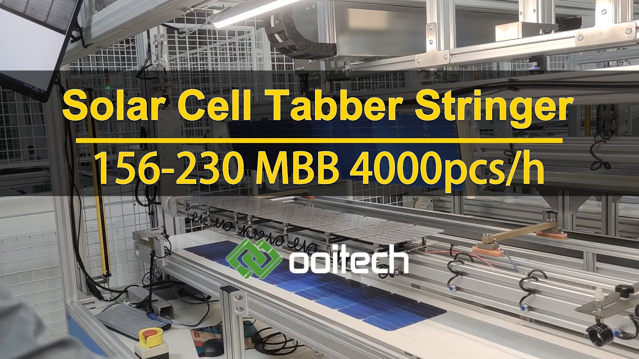 156-230 MBB Solar Cell Tabber Stringer 4000pcs/h
