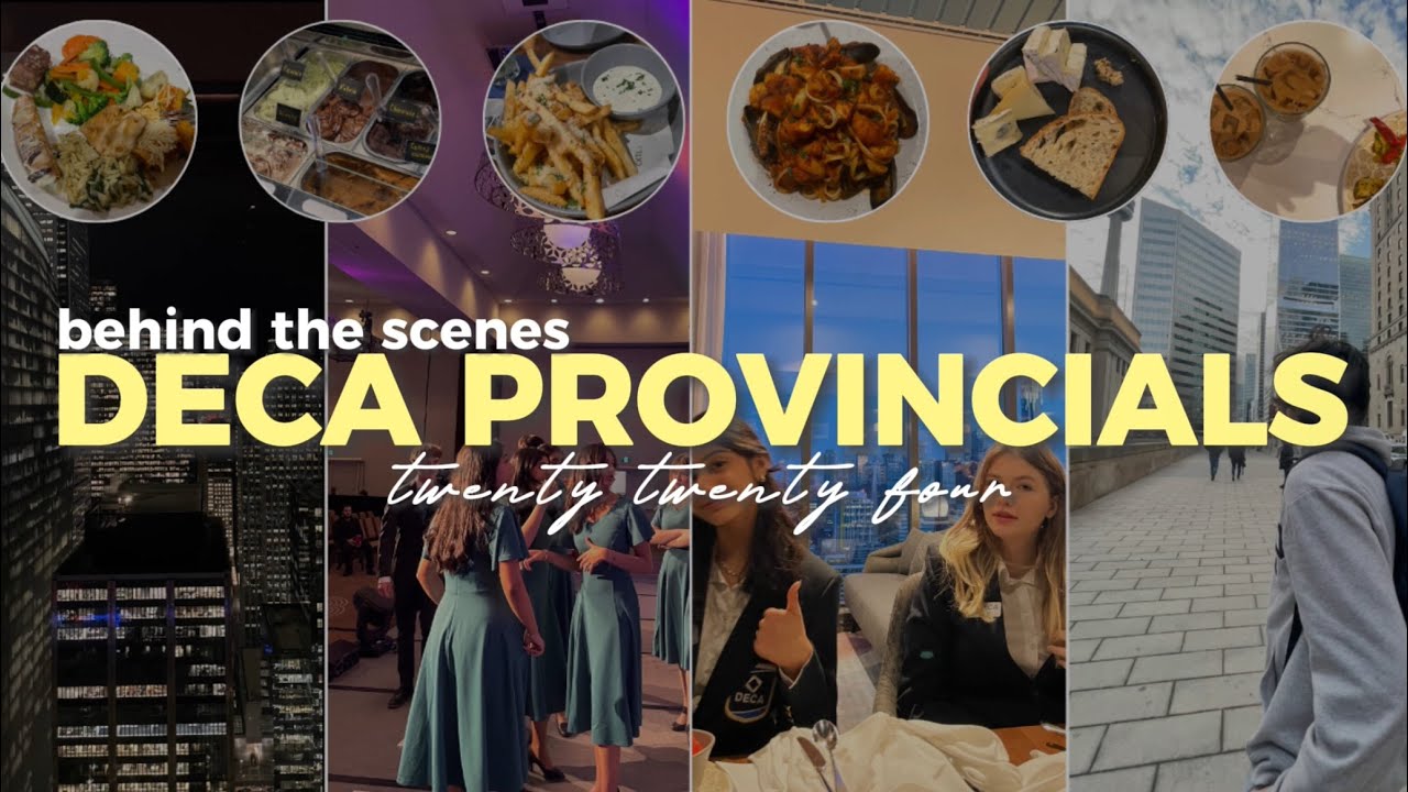 DECA PROVINCIALS 2024 | setting up, awards ceremony, food!