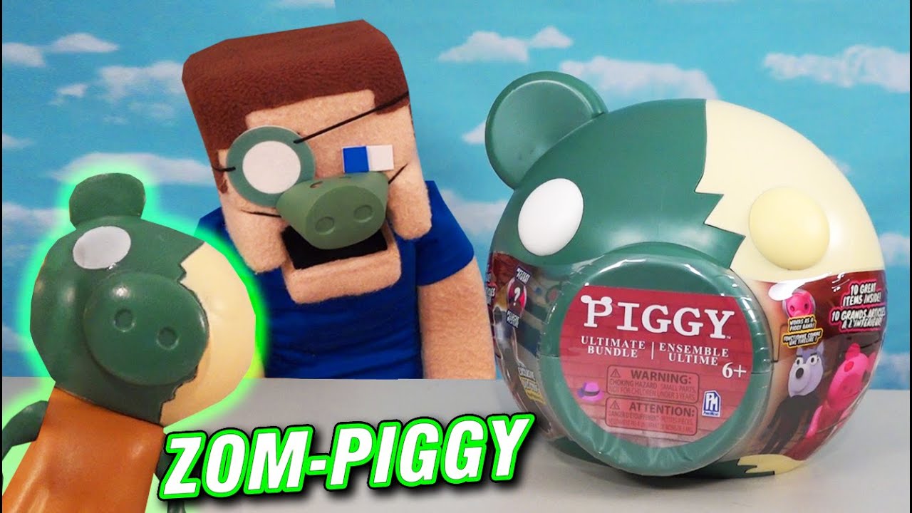 PIGGY ROBLOX ZomPiggy HEAD Bundle TOYS Video Game Phat Mojo Figures! Puppet Steve