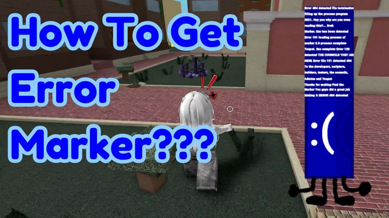 How To Get ERROR MARKER (NEW) in Find The Markers Roblox 2024