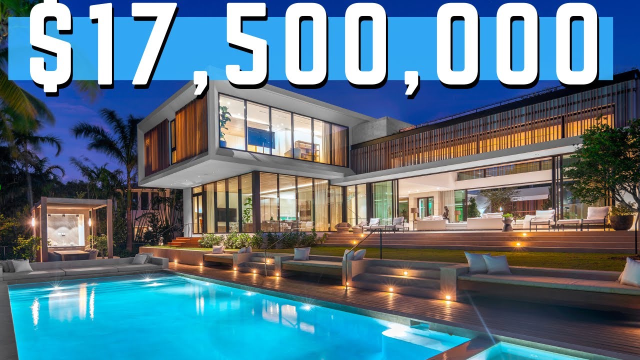 Find Out Why THIS Modern Miami Beach FL Mansion is Worth $17.5 MILLION