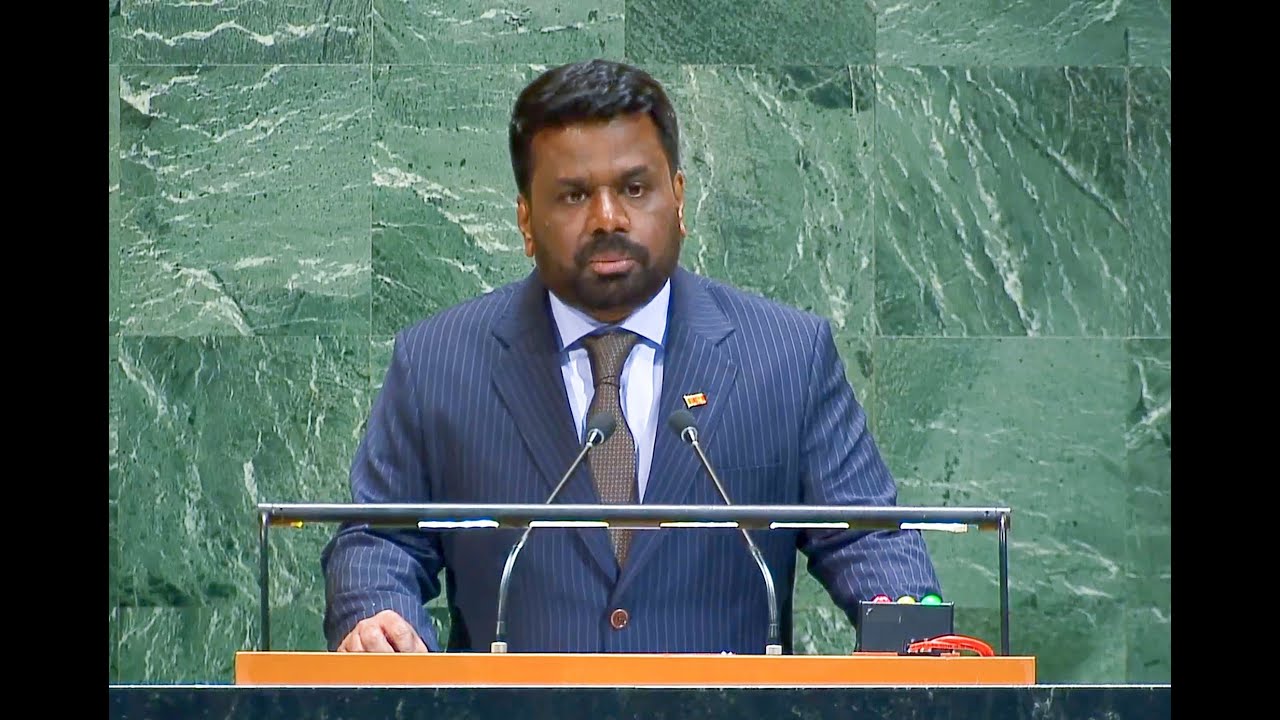 Address by President of Sri Lanka Anura Kumara Dissanayake at 80th session of UN General Assembly