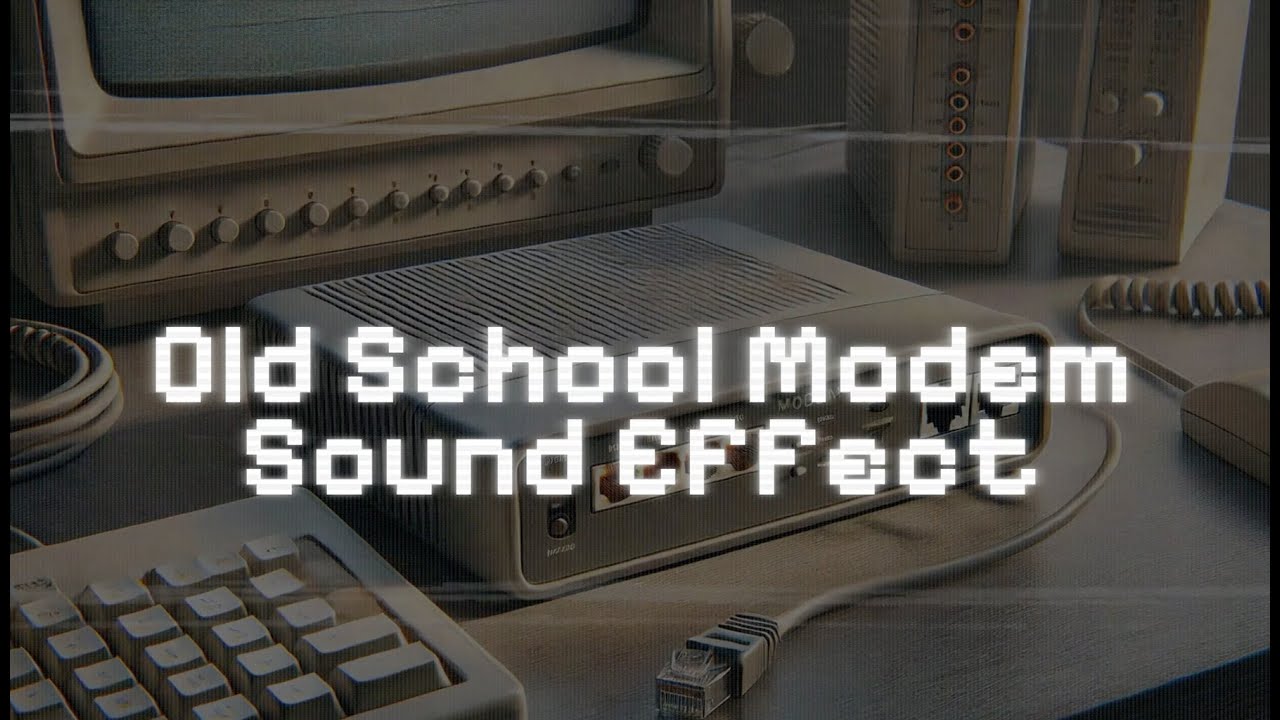 Old School Modem Sound Effect 🛜  Retro Internet Sounds