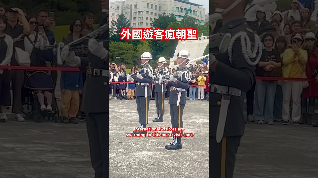 ⚡️外國遊客瘋朝聖！🇹🇼Army Honor Guards from Taiwan ROC! #陸軍儀隊 #taiwan