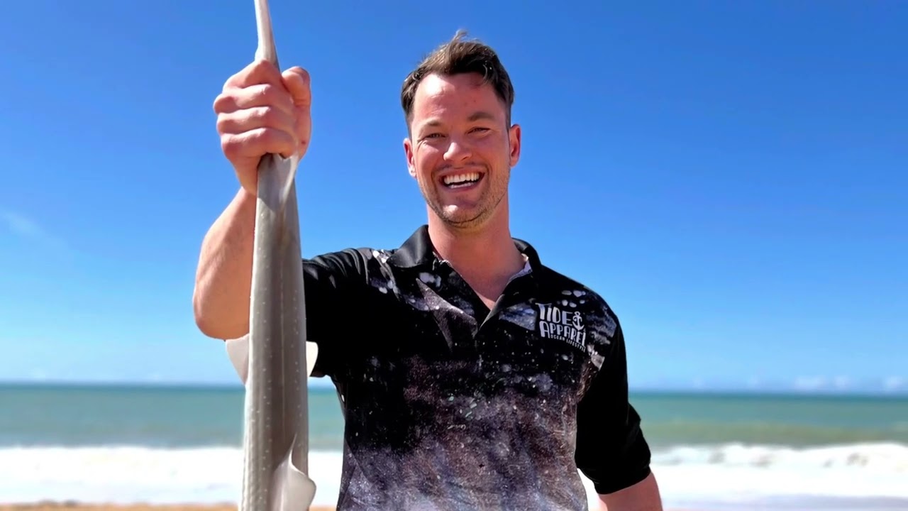 Traded in the bang sticks for a drone and rods. Shark fishing off 90 mile beach