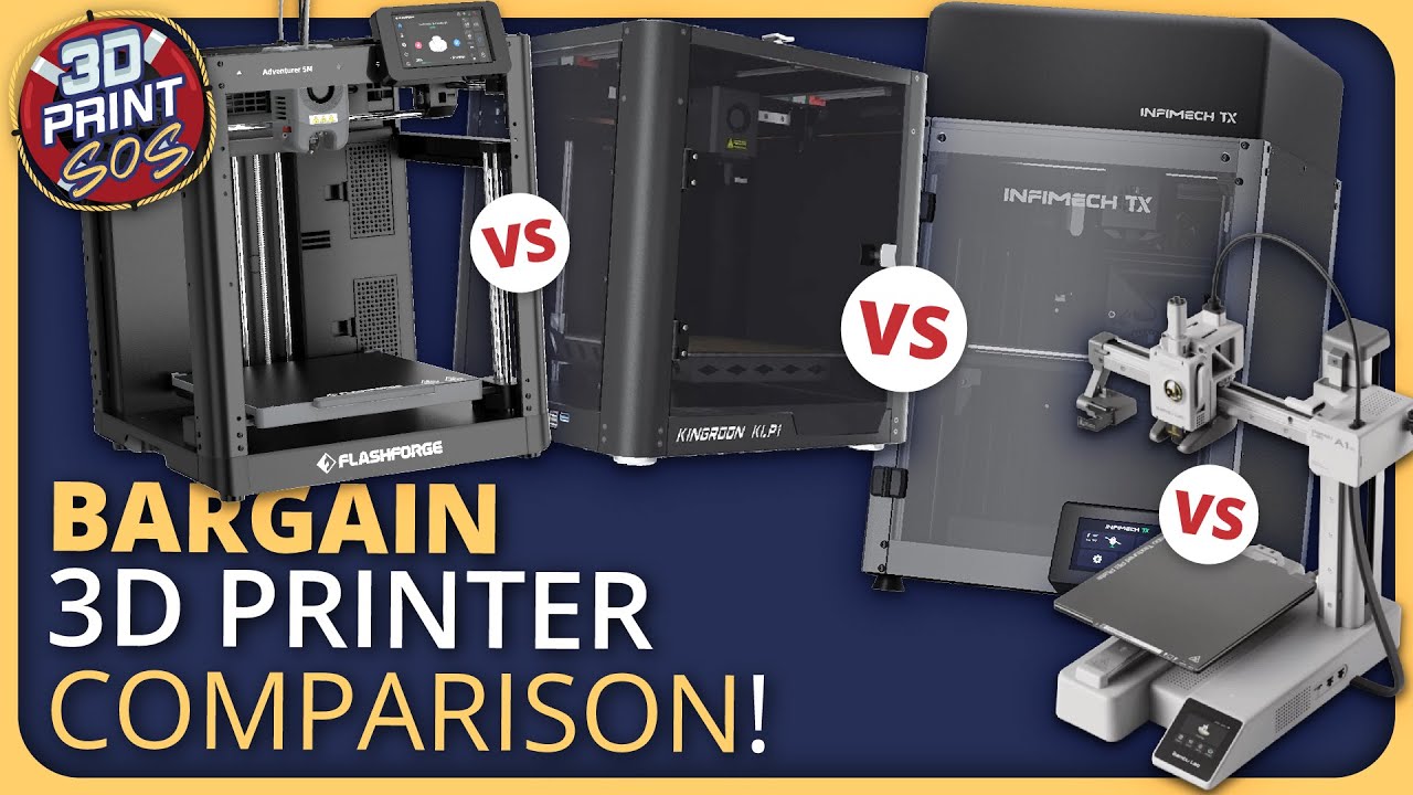 BambuLab A1 Mini vs FlashForge 5M vs Kingroon KLP1 vs Infimech TX