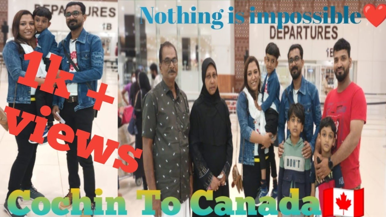 COCHIN TO CANADA🇨🇦 FIRST FLIGHT EXPERIENCE OF AADI AND ME❤️#Aadi vlogs Malayalam