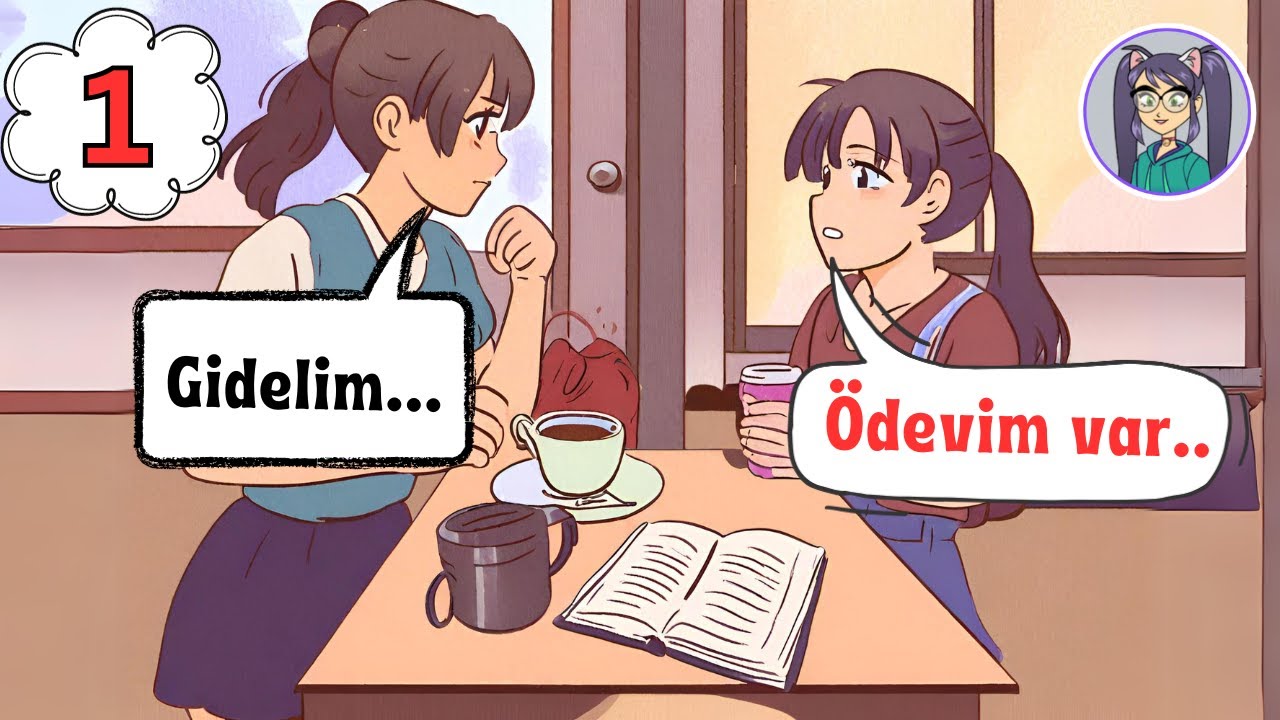 İngilizce Konuşma (1) - İki Arkadaş Dışarı Çıkmak İstiyor ama Bir Arkadaş Ödev yapıyor | @DilMelek