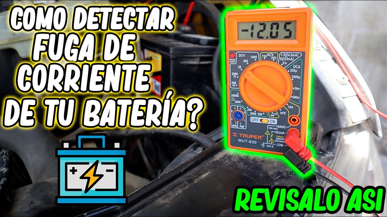 🔵CÓMO DETECTAR FUGA DE CORRIENTE EN AUTOS 🚗/ con MULTIMETRO/ ✅GUIA FACIL 😉‼