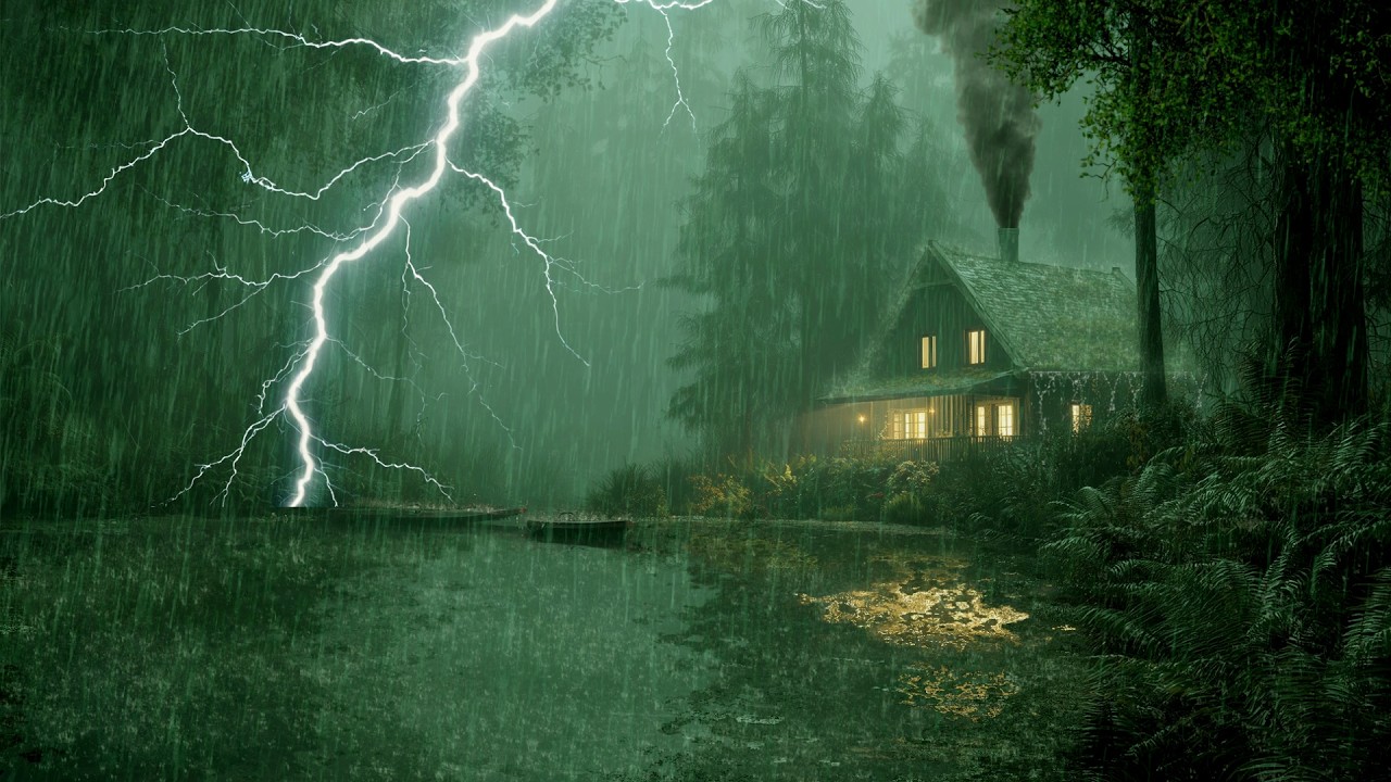 HEAVY RAIN AND THUNDER SOUNDS - DEEP SLEEP | Thunderstorm for Sleeping - Rain Sound Comfort #2