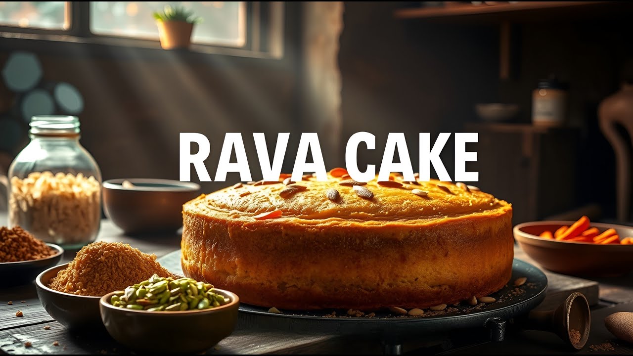 Homemade Cake Recipe | Eggless cake recipes | Rava Cake | Marq OTG #easytobakecake